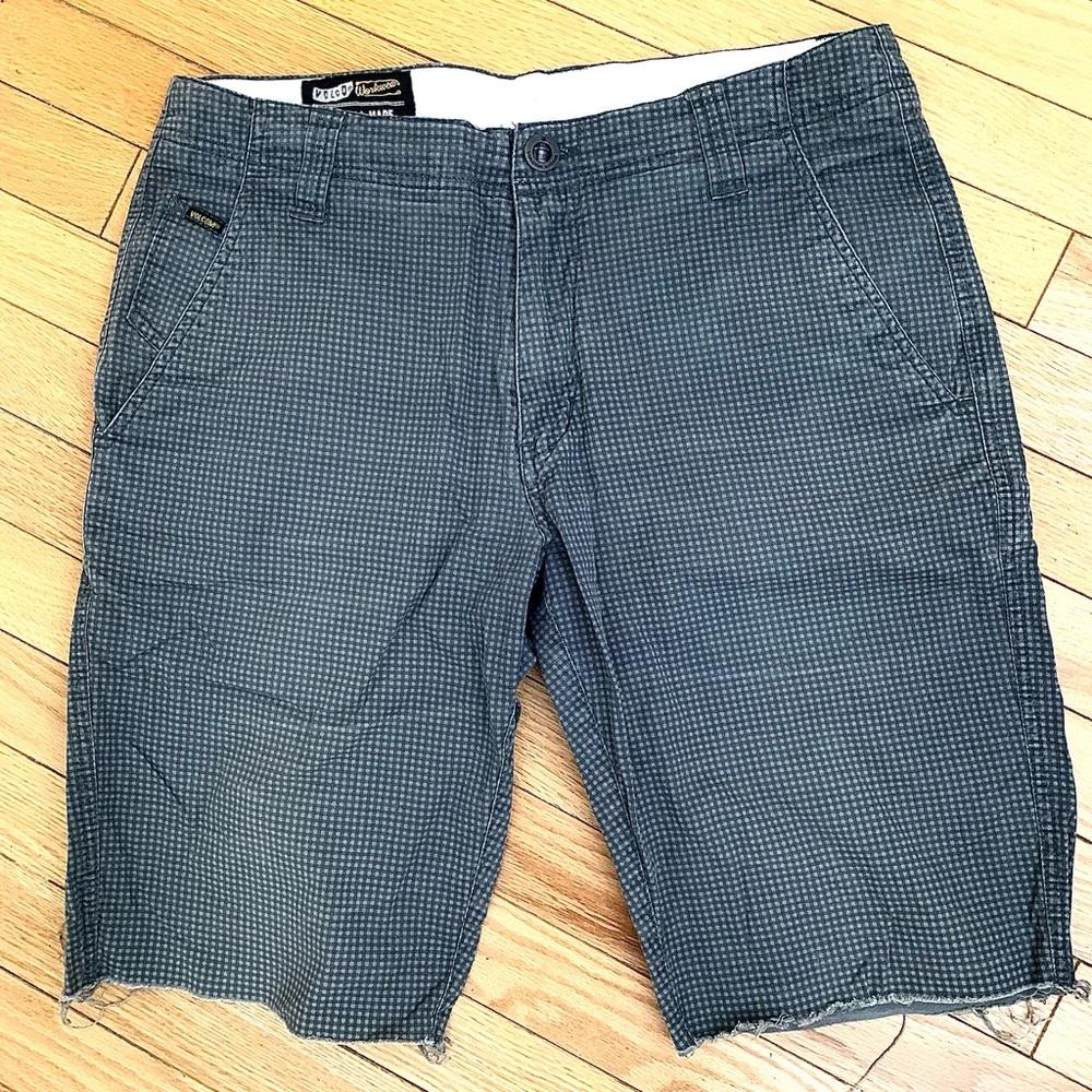 Volcom Gray Flat Front Shorts Relaxed Fit